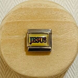 Jesus Italian Charm Bracelet Link